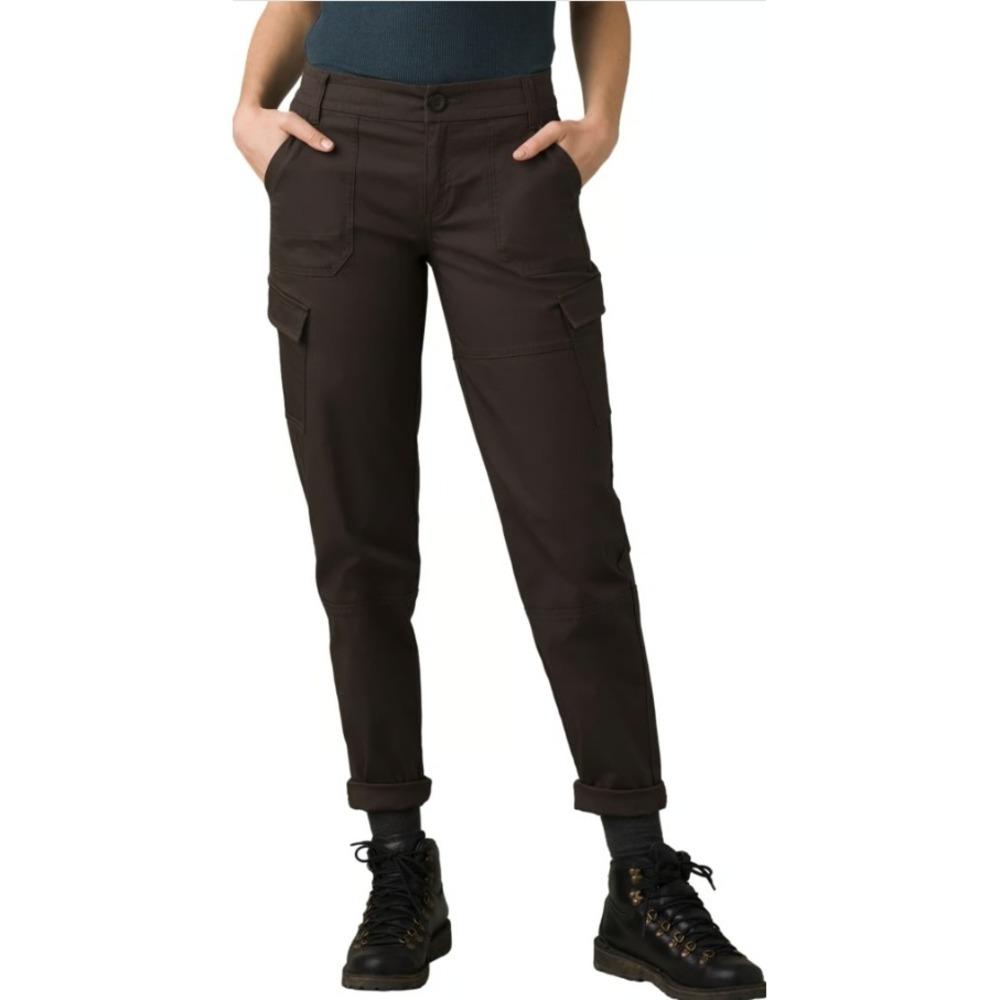 prAna Cargo Elle Pants Women 6 Organic Cotton Stretch Hiking Pants Slim Straight